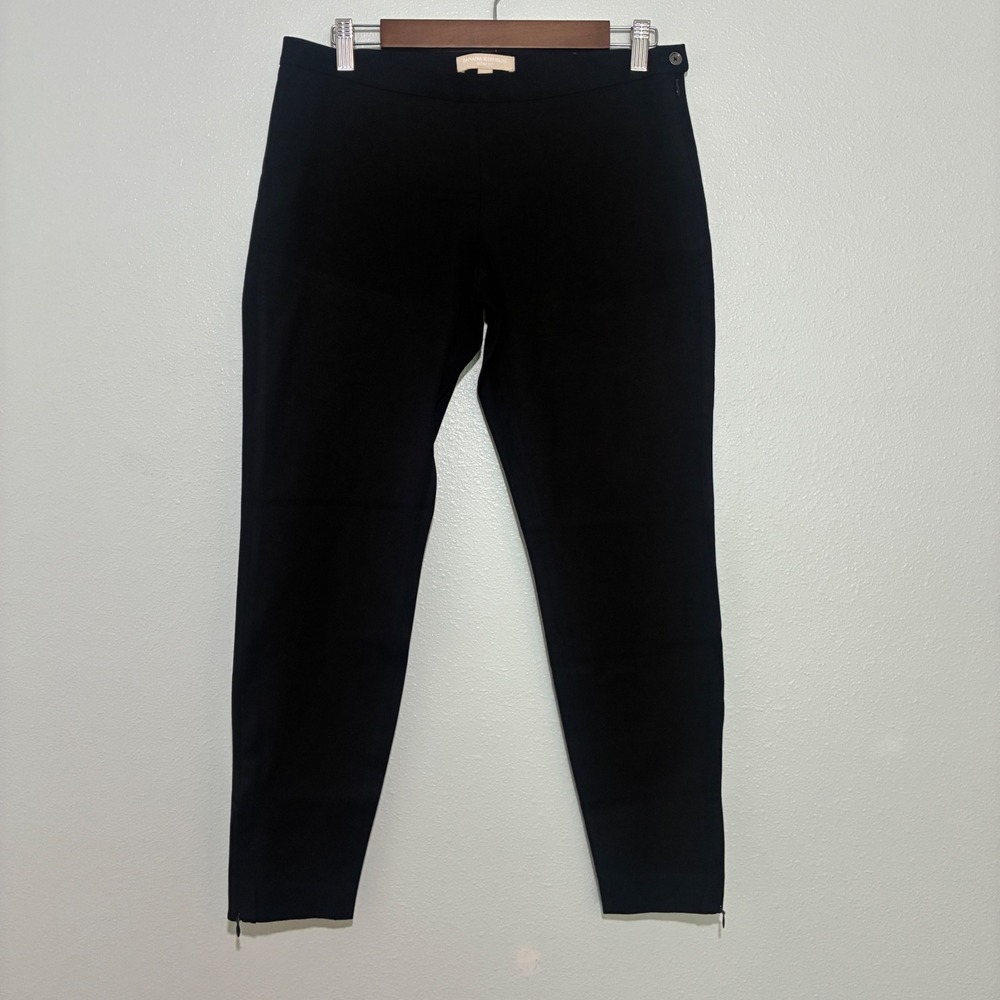 Banana Republic Sloan Fit Black Ankle Zip Dress Pants Womens 6 Tailored Trousers